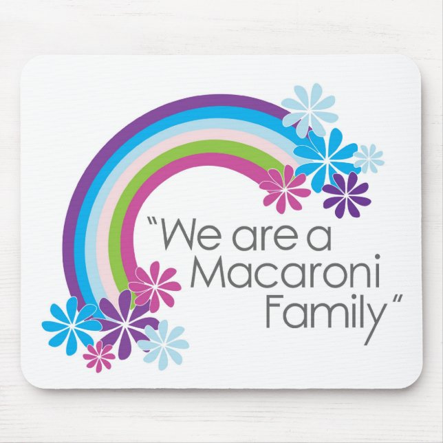 Macaroni Family Mousepad (Front)