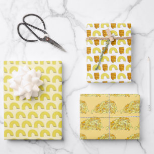 Macaroni Mac and Cheese Soul Food Southern Cuisine Wrapping Paper Sheet