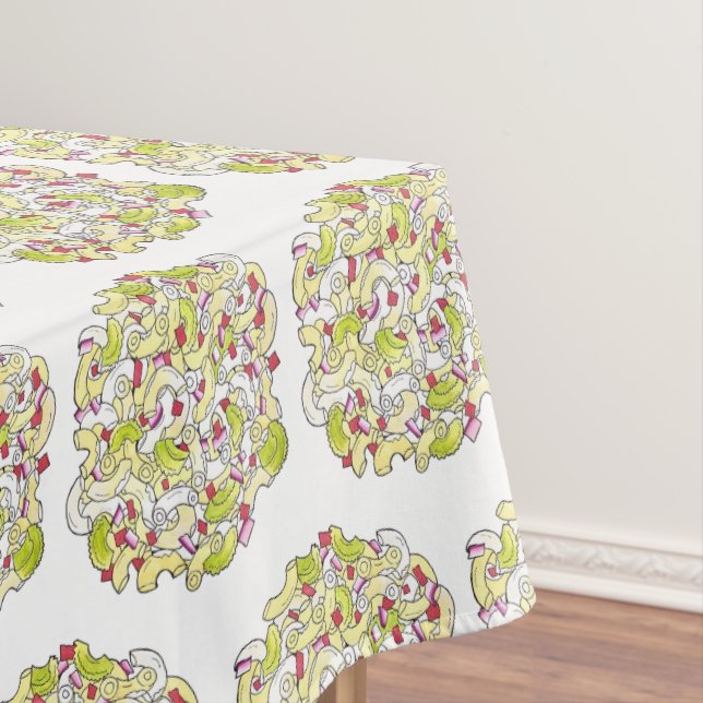 Macaroni Salad Elbow Pasta Summer Cookout Picnic Tablecloth (In Situ)