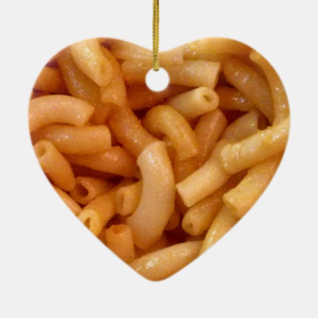 Macaroni's and cheese ceramic tree decoration (Back)