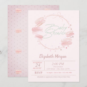 Macarons Baby Shower Invitation