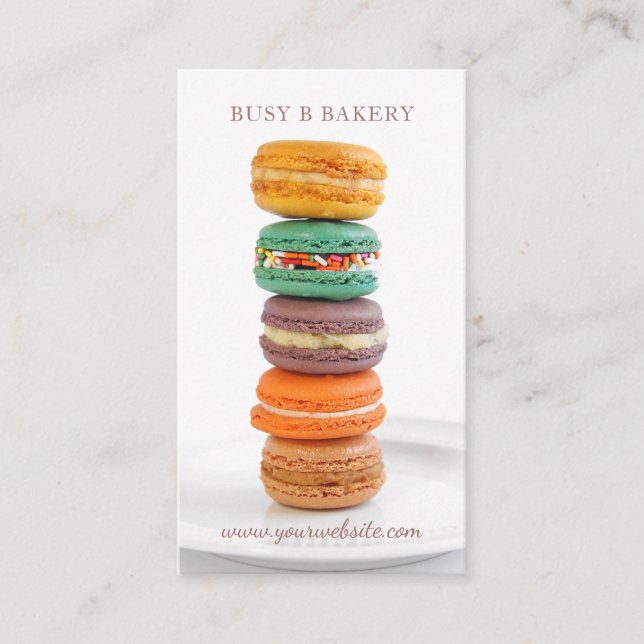 Macarons Business Card (Front)