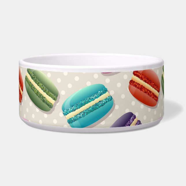 macarons cat food bowl (Front)