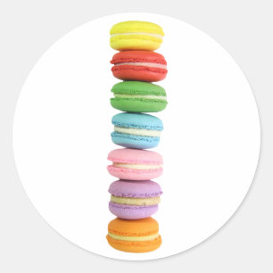 Macarons Classic Round Sticker