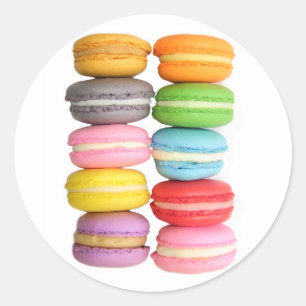 Macarons Classic Round Sticker