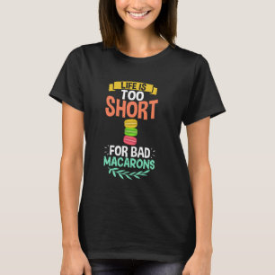 Macarons Cookie French Food Dessert Recipe T-Shirt