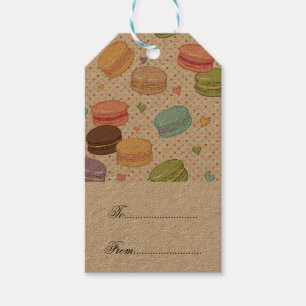 Macarons,cookies,french pastries,food hipster,tren gift tags
