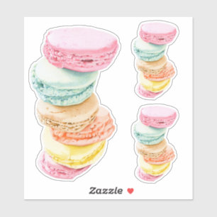 Macarons Custom-Cut Stickers