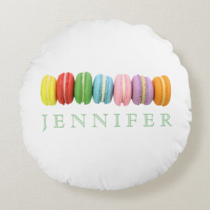 Macarons Custom Round Pillow