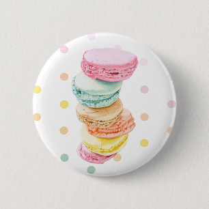 Macarons dots Button
