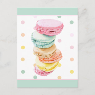 Macarons dots Postcard