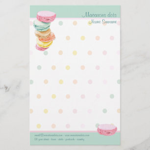 Macarons dots Stationery