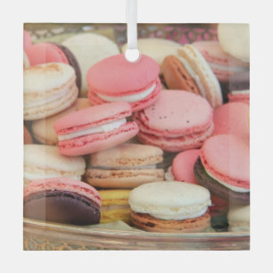 Macarons in different colours  glass tree decoration