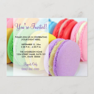 Macarons Invitations