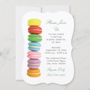 Macarons Invitations
