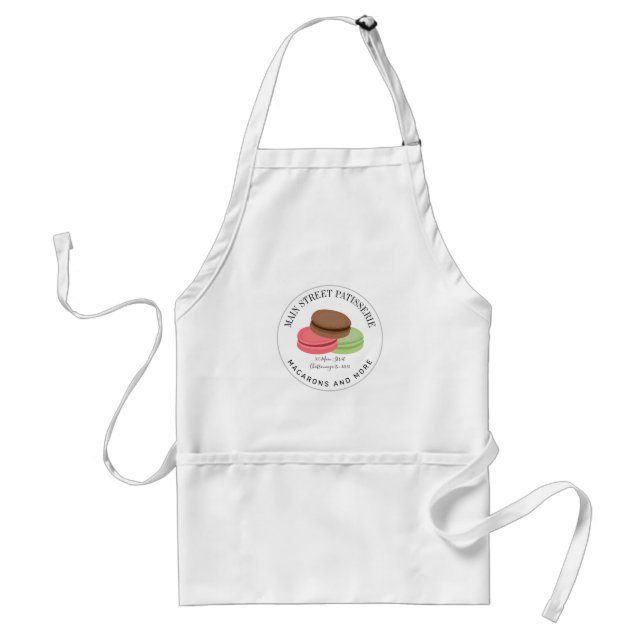Macarons Patisserie Food Business Standard Apron (Front)