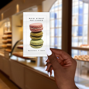 Macarons Stack Patisserie Bakery Chef Business Card