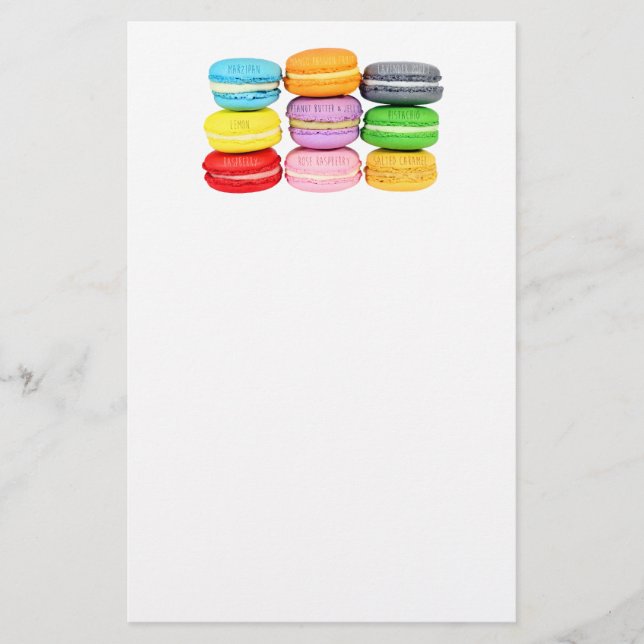 Macarons Stationery (Front)