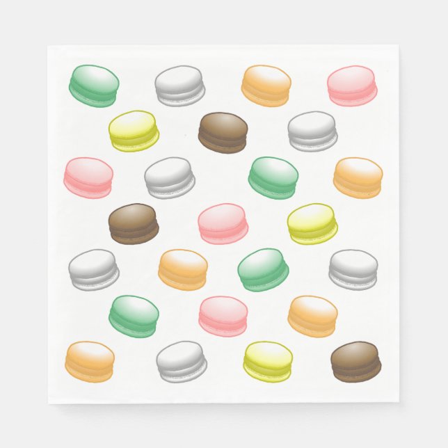 Macarons Sweet 16 Party Napkin (Front)