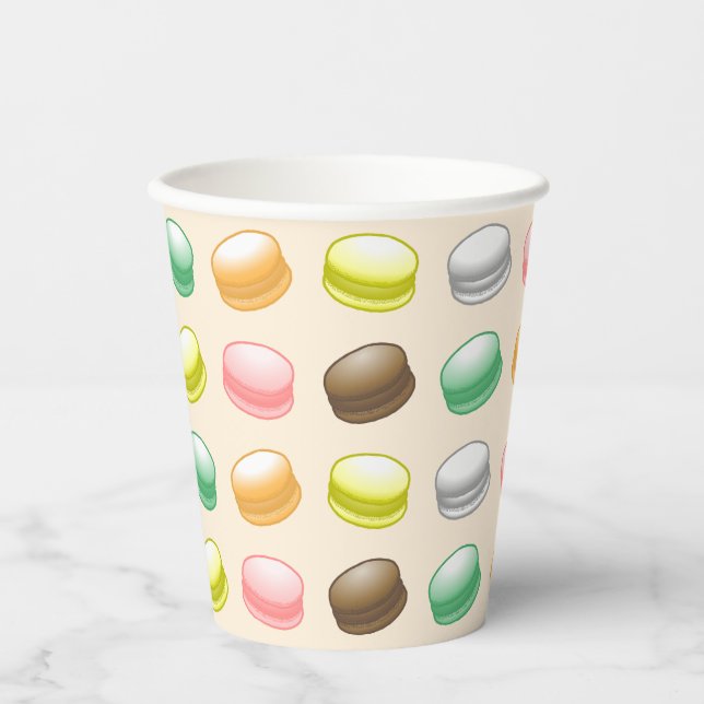 Macarons Sweet 16 Party Paper Cups (Front)