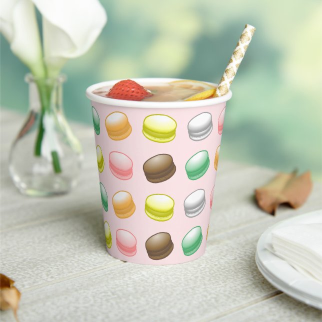 Macarons Sweet 16 Party Paper Cups (Insitu)