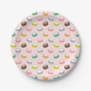 Macarons Sweet 16 Party Paper Plate