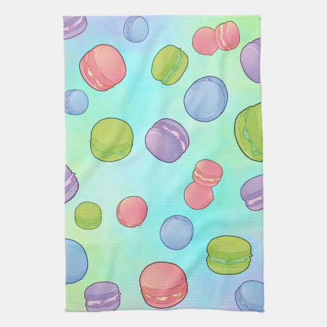 Macarons  tea towel (Vertical)