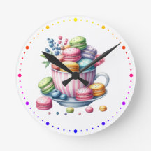 Macarons Wall Clock