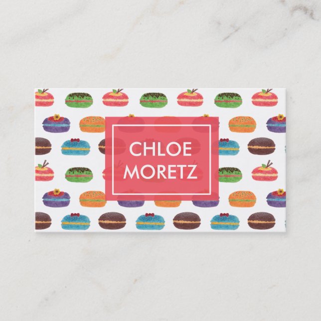Macaroon Bakery Business Card (Front)