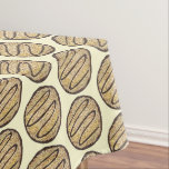 Macaroon Coconut Cookie Jewish Bakery Passover Tablecloth<br><div class="desc">Tablecloth features an original food-themed marker illustration of chocolate-dipped coconut macaroons. Ideal for the Jewish holidays.</div>