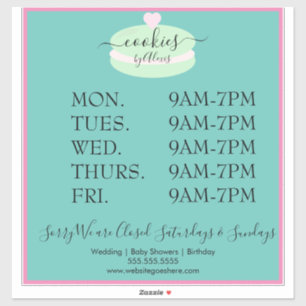 Macaroon Cookies Logo Bakery Business Sign