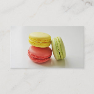 Macaroon macaron bakery french pastry chef caterer business card