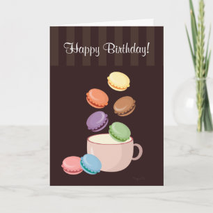 Macaroon Party Card