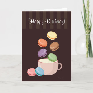 Macaroon Party Card