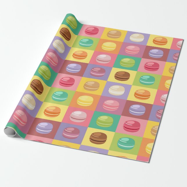 Macaroon Wrapping Paper (Unrolled)