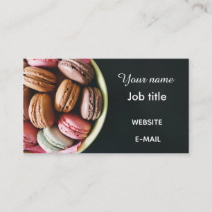 Macaroons. Business Card