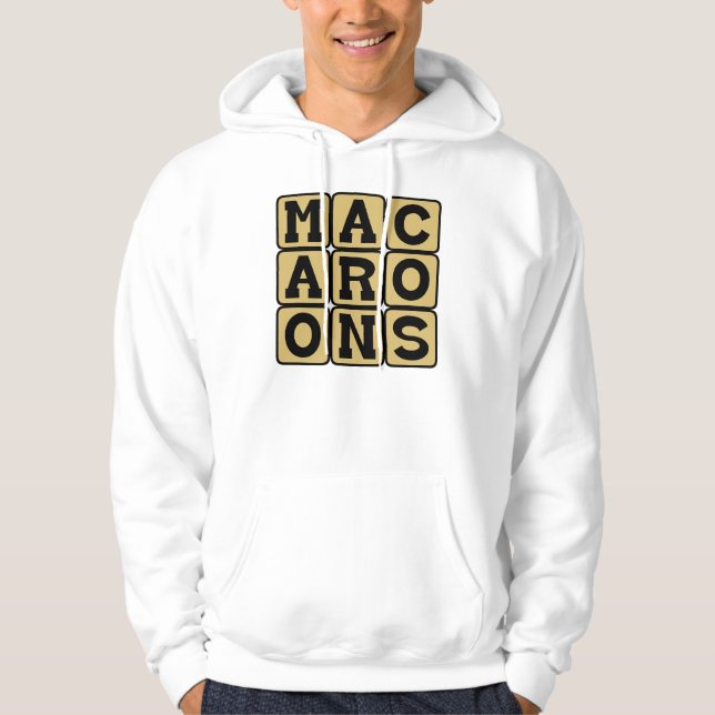 Macaroons, Circular Cakes Hoodie (Front)