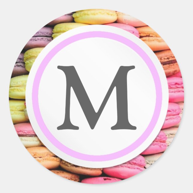 Macaroons Classic Round Sticker (Front)