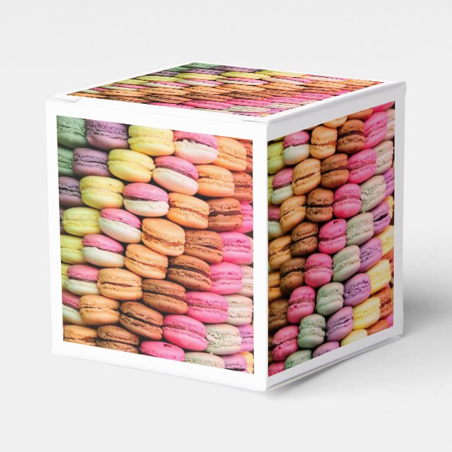 Macaroons Favour Box (Front Side)