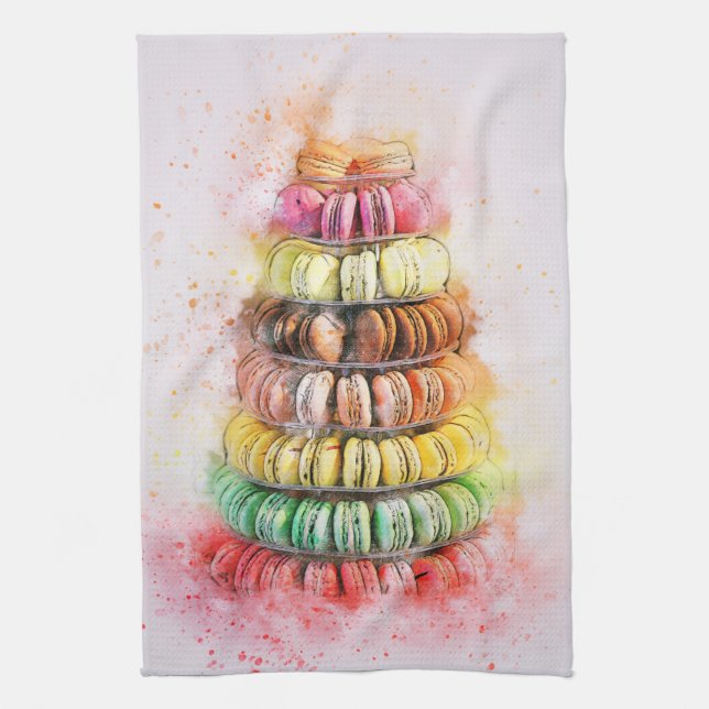 Macaroons Tea Towel (Vertical)
