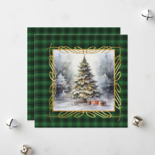 MacArthur Ancient Scottish Tartan Christmas  Holiday Card