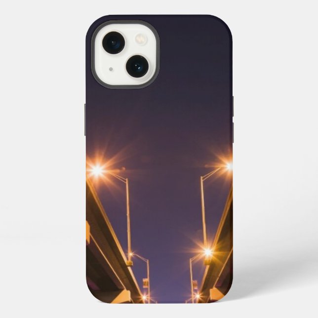 MacArthur Causeway seen from underneath at dusk iPhone Case (Back)