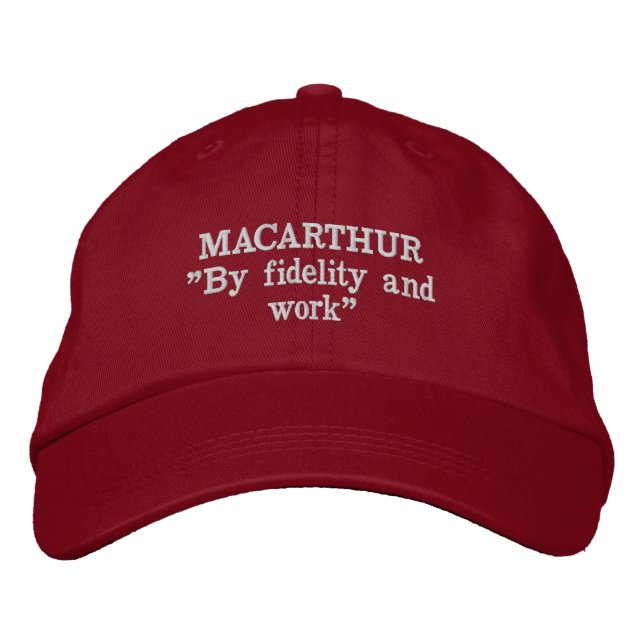 MacArthur Clan Motto Embroidered Hat (Front)