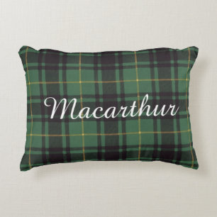 Macarthur clan Plaid Scottish tartan Decorative Cushion