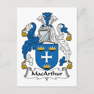MacArthur Family Crest Postcard