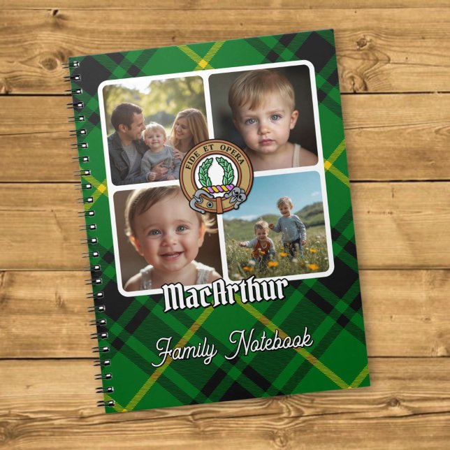 MacArthur Family Photo Collage Notebook (Creator Uploaded)