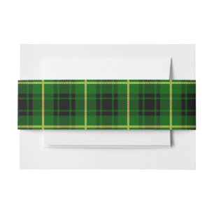 MacArthur Scottish Tartan Belly Band Invitation Belly Band