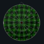 MacArthur tartan green plaid Dartboard<br><div class="desc">MacArthur clan tartan green plaid</div>