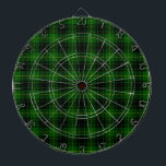MacArthur tartan green plaid Dartboard<br><div class="desc">MacArthur clan tartan green plaid</div>