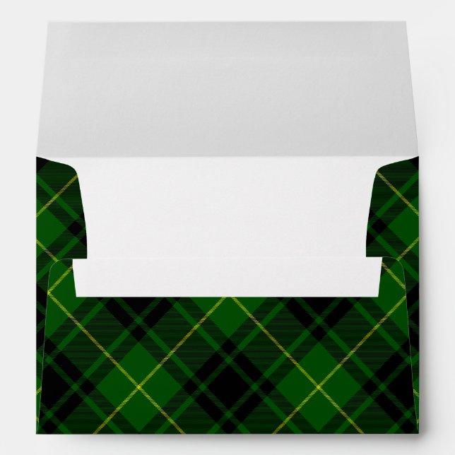 MacArthur tartan green plaid Envelopes (Back (Bottom))